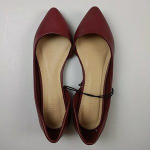 Red pointed toe flats - Size 5.5